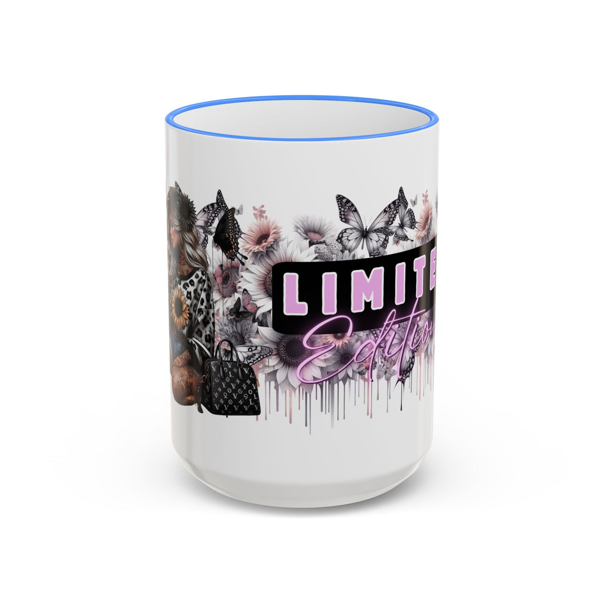 Limitless Beauty Mug | Accent Rim & Handle Ceramic Coffee Cup