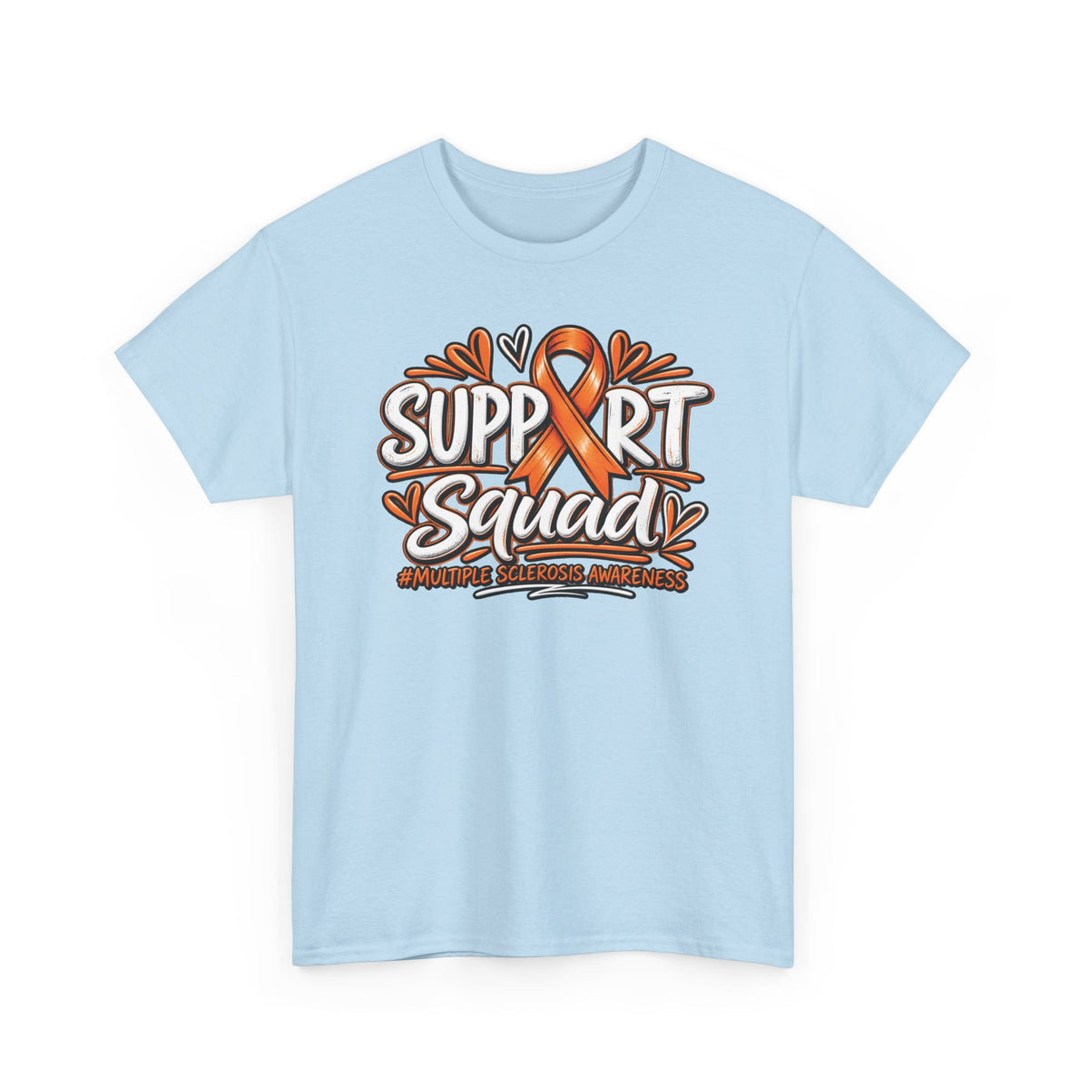 Multiple Sclerosis Squad Tee | Orange Awareness Ribbon, Leukemia Awareness
