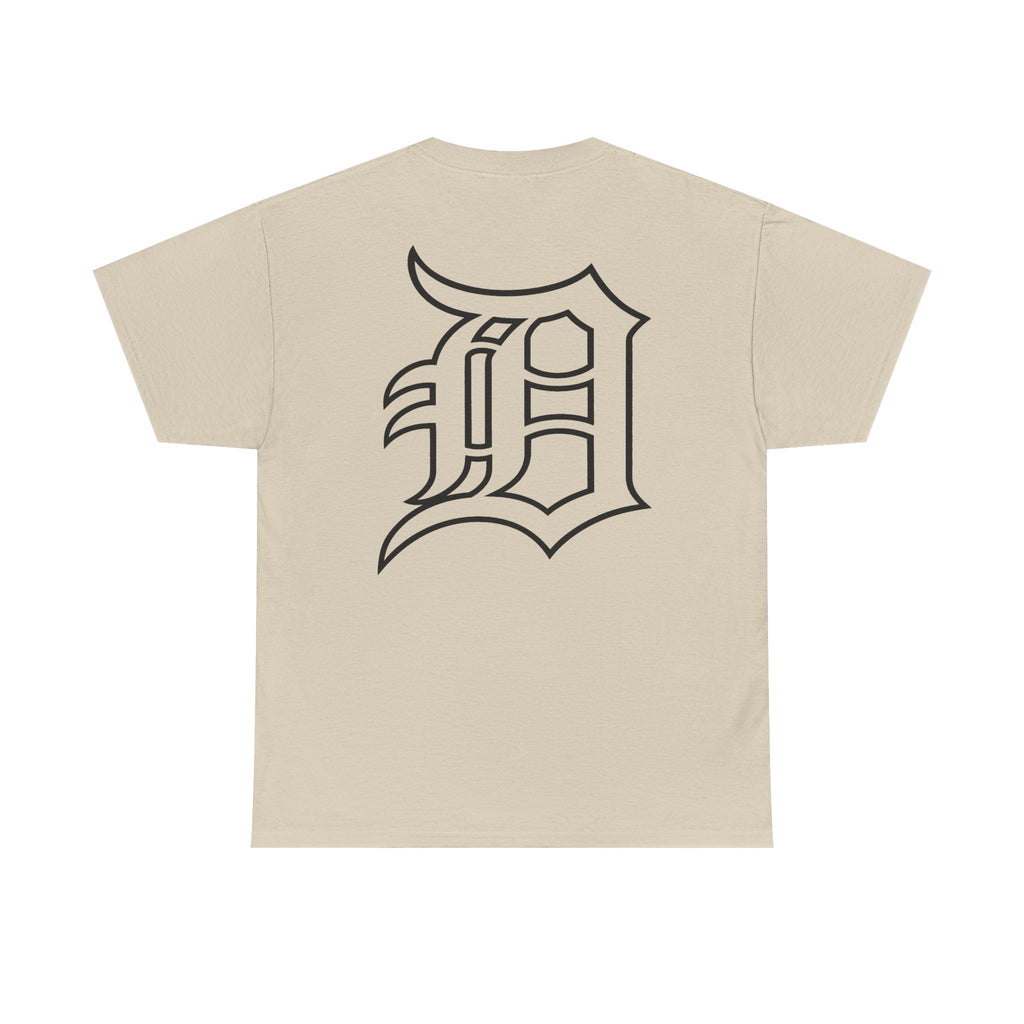Detroit Hockey Player Graphic Tee | Metro Skyline, Winged Mascot