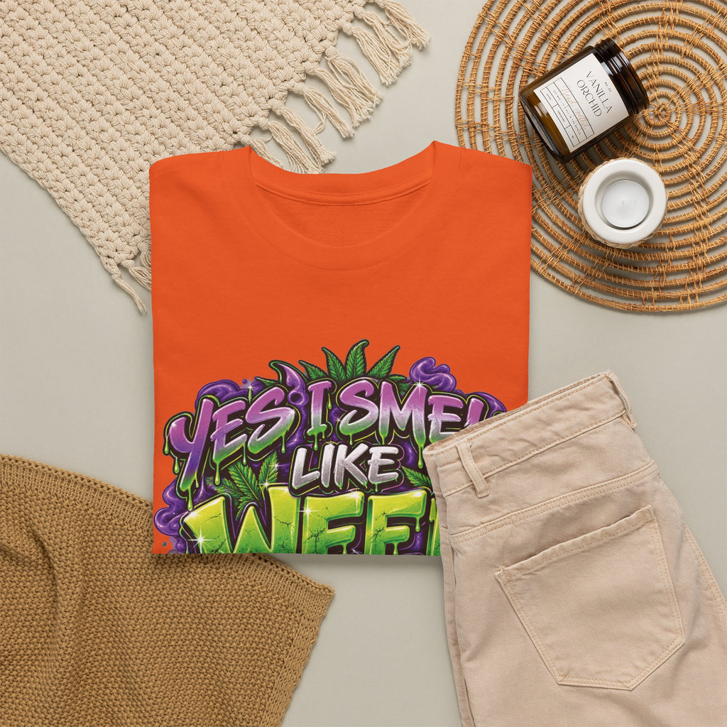 You Smell Like Weed T-Shirt | Cannabis Graphic Tee, Funny Stoner Slogan