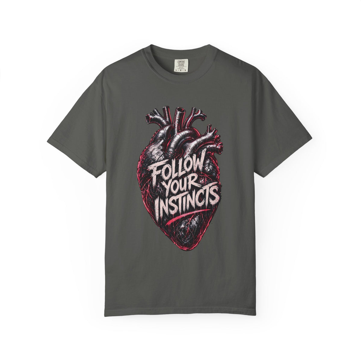 Anatomical Heart Follow Your Instincts T-Shirt | Graphic Heart Tee