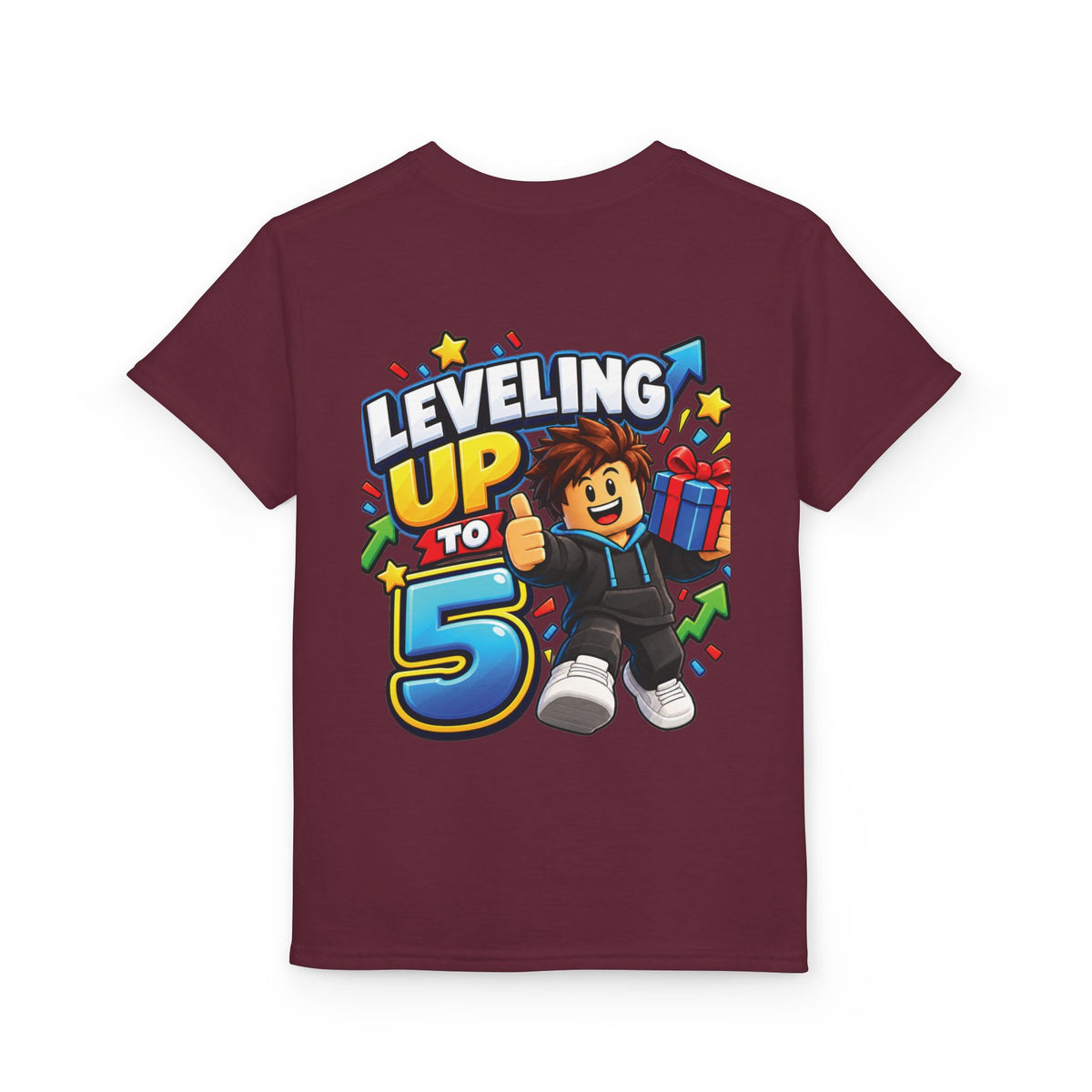 Roblox Birthday “Leveling Up to 5” Youth T-Shirt
