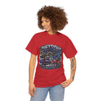 Detroit Muscle Car Tee | Vintage Hot Rod Illustration, Garage Scene