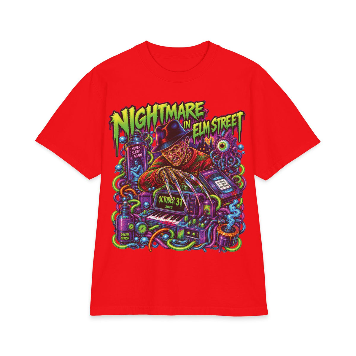 Nightmare on Elm Street Freddy Krueger T-Shirt | Horror Movie Tee