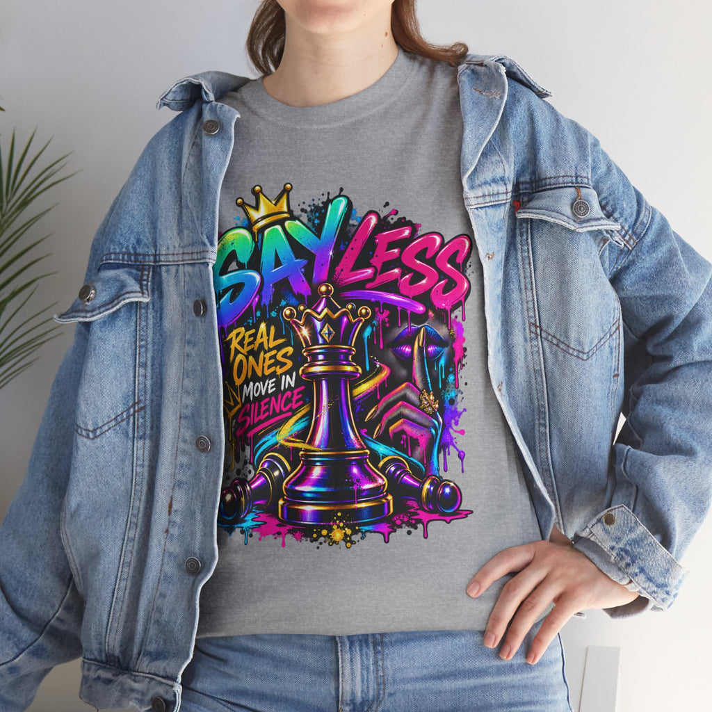 Say Less Chess King Tee | Graffiti Chess Piece Streetwear