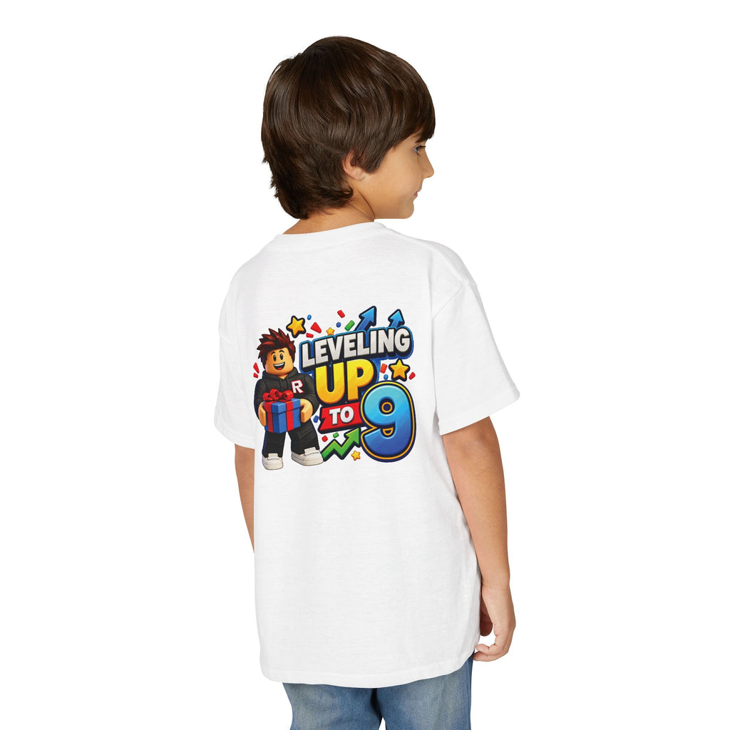 Roblox Birthday Leveling Up 9 Youth T-Shirt