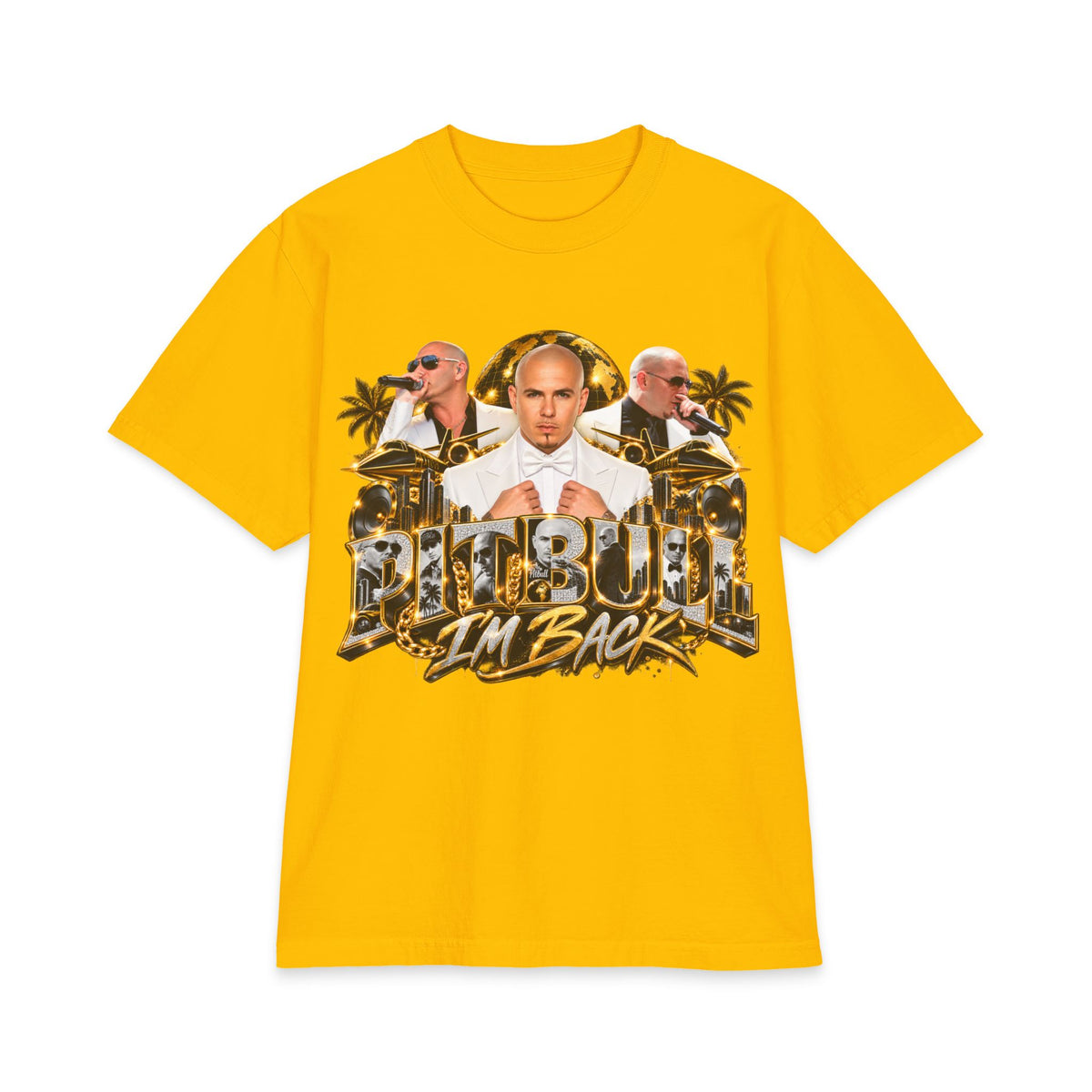 Pitbull I'm Back T-Shirt | Rapper Pitbull Graphic Tee