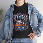 Detroit Batter Up T-Shirt | Baseball City Skyline Tee