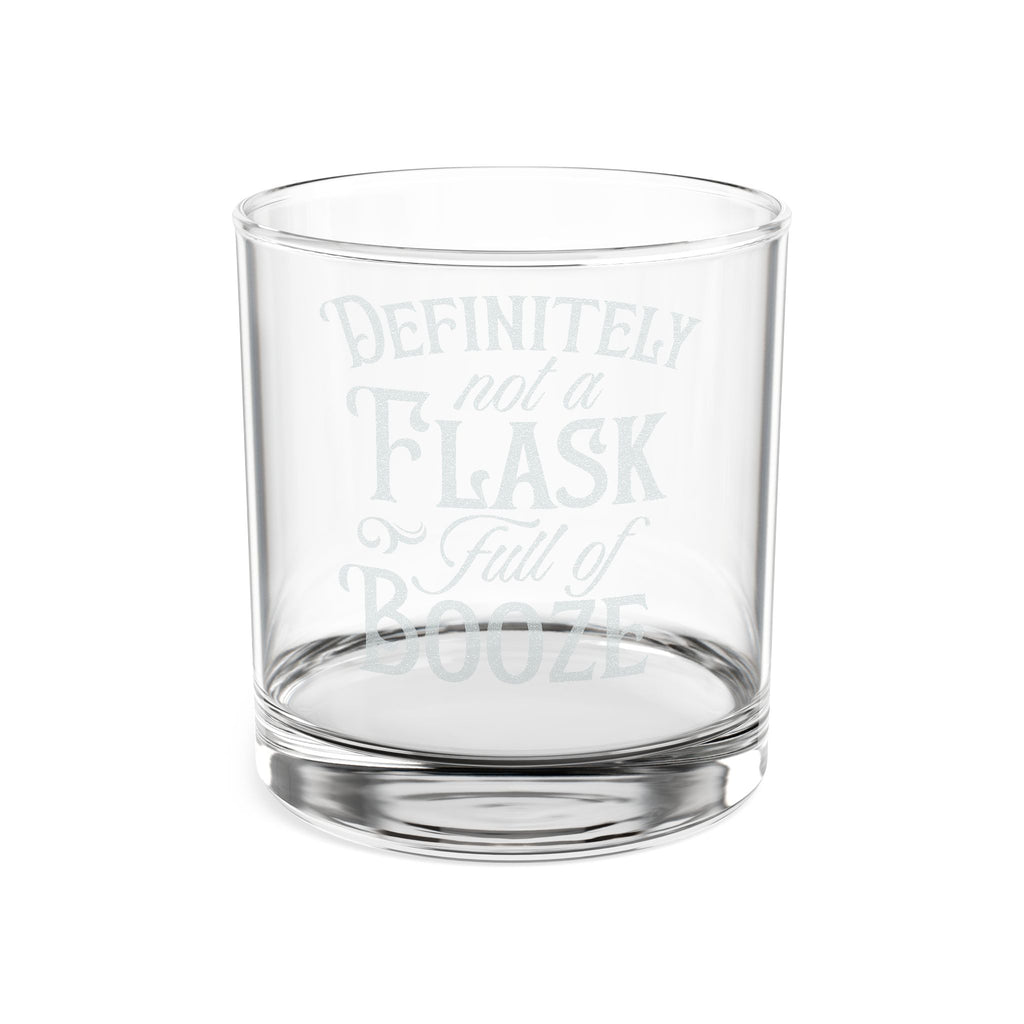 Definitely Not a Flask Full of Booze Whiskey Glass | Engraved 10.5oz