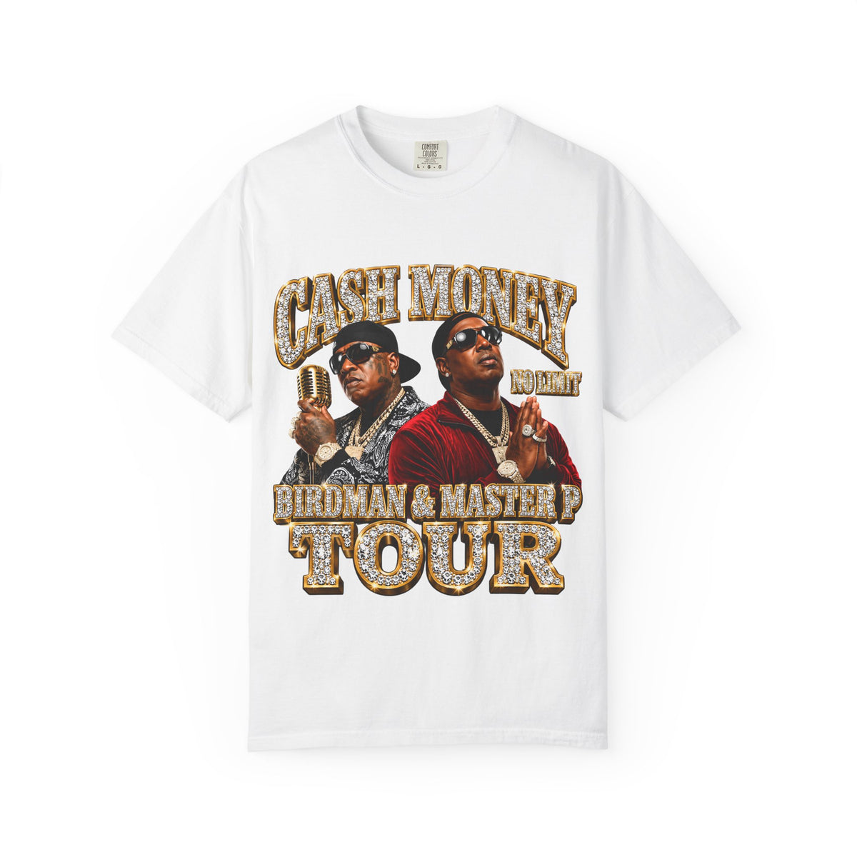 Cash Money Tour graphic T-shirt | Birdman & Master P inspired design