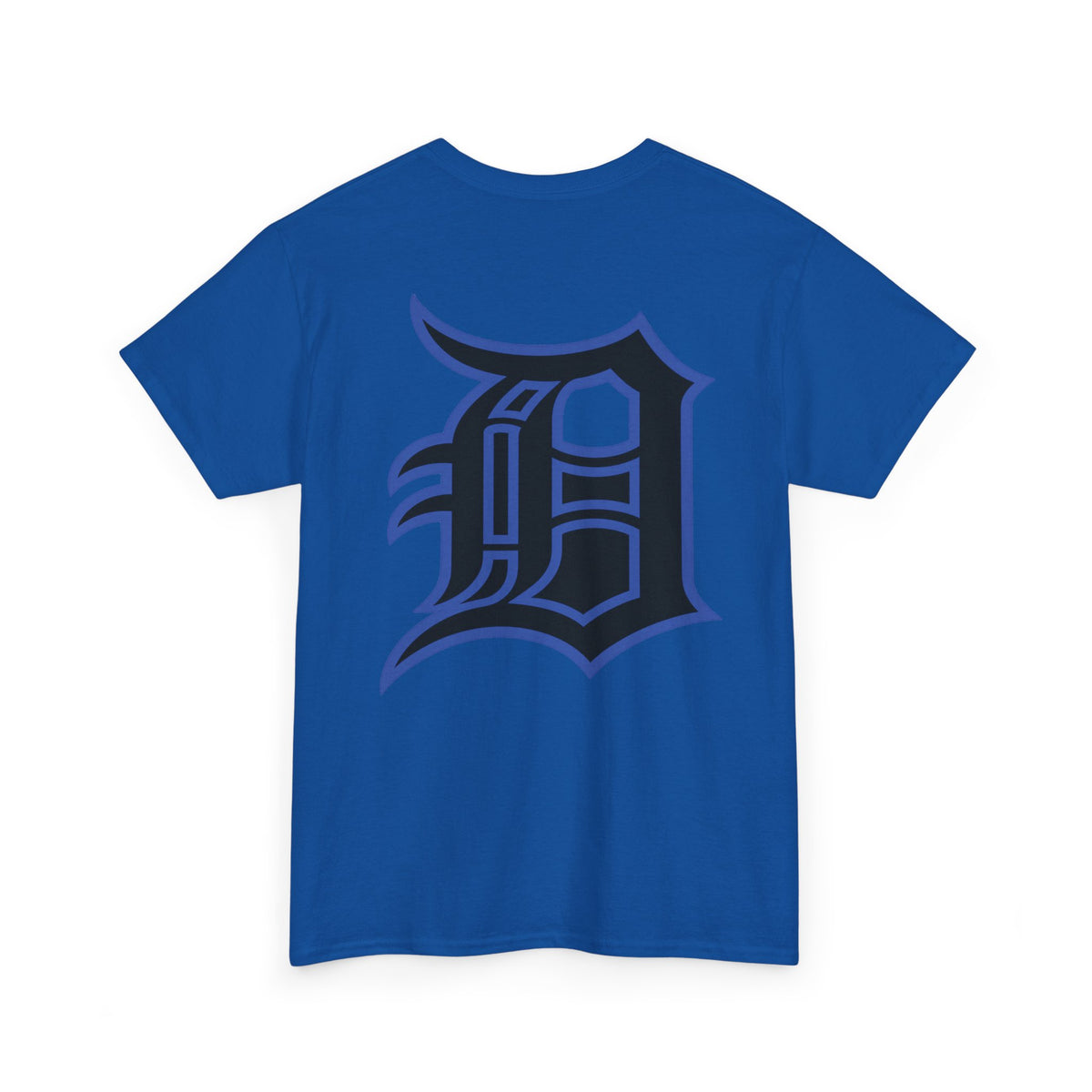 Detroit Basketball Lion Graphic Tee | Motor City D Old English Logo