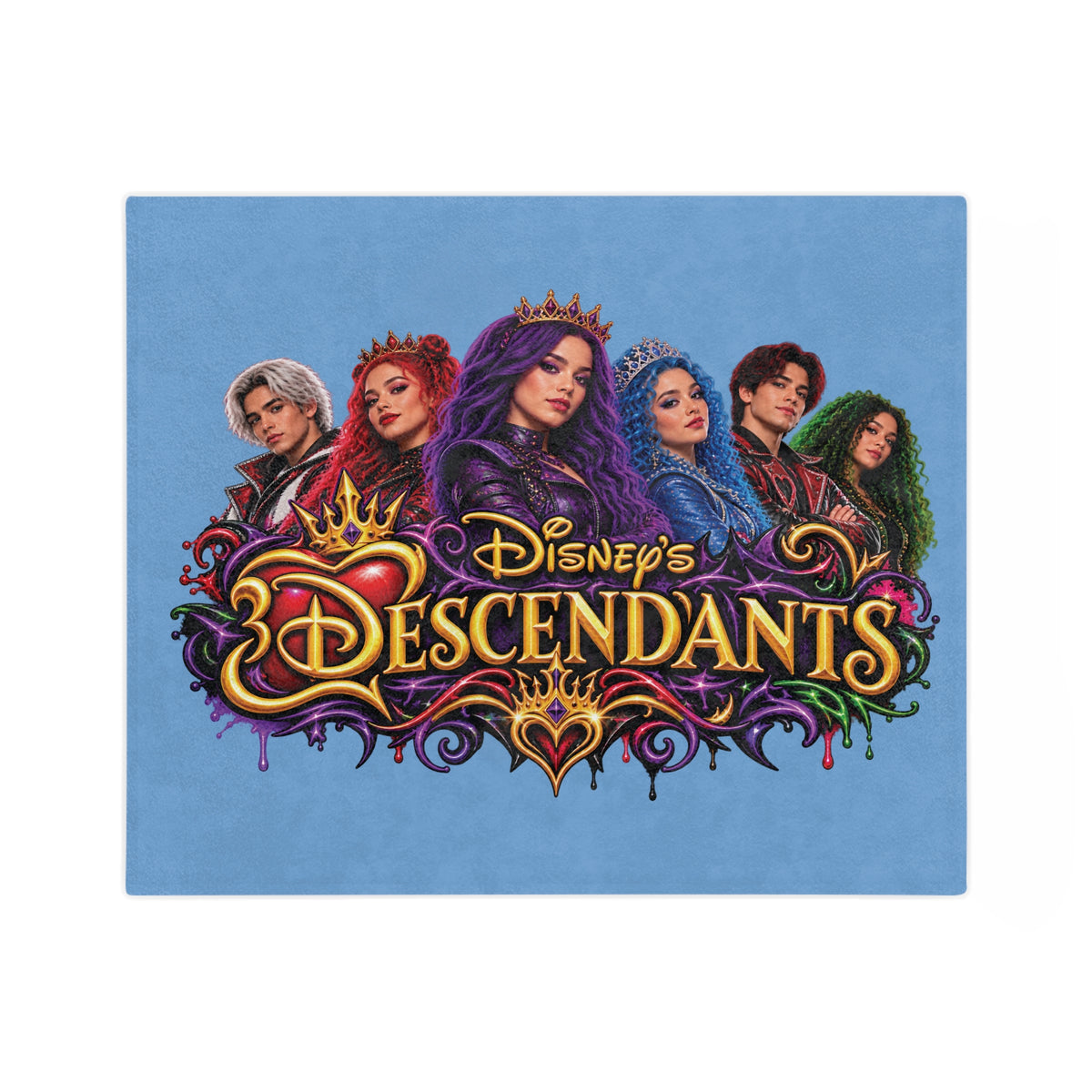 Descendants Character Artwork Blanket | Velveteen Microfiber