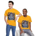 Detroit Legends collage T-Shirt | Motor City skyline, classic cars, musicians