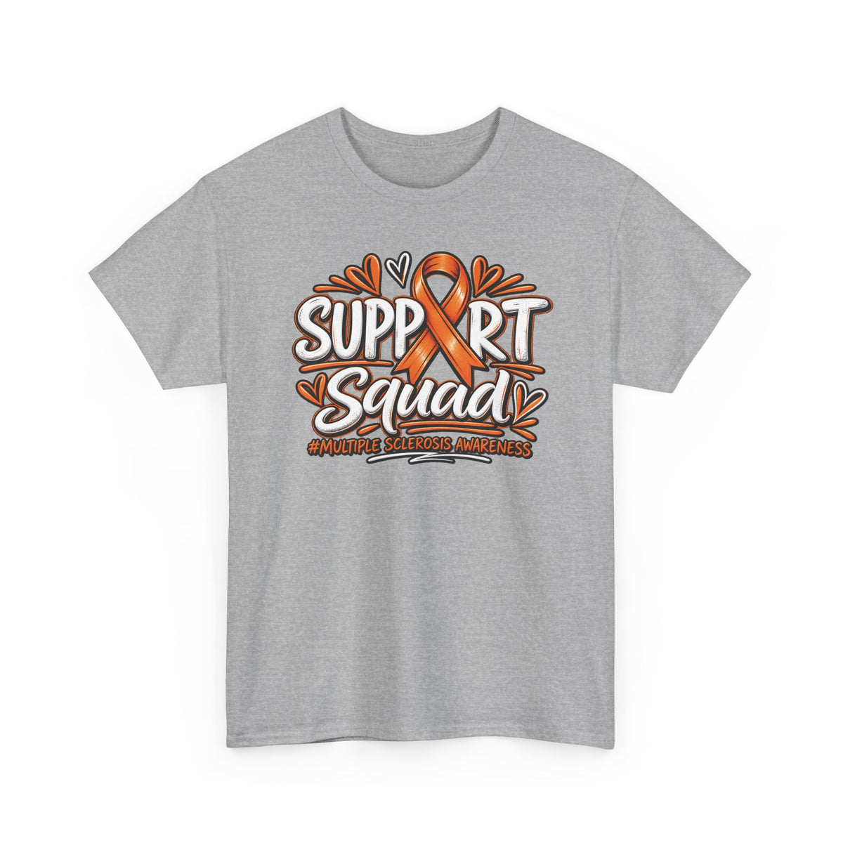 Multiple Sclerosis Squad Tee | Orange Awareness Ribbon, Leukemia Awareness