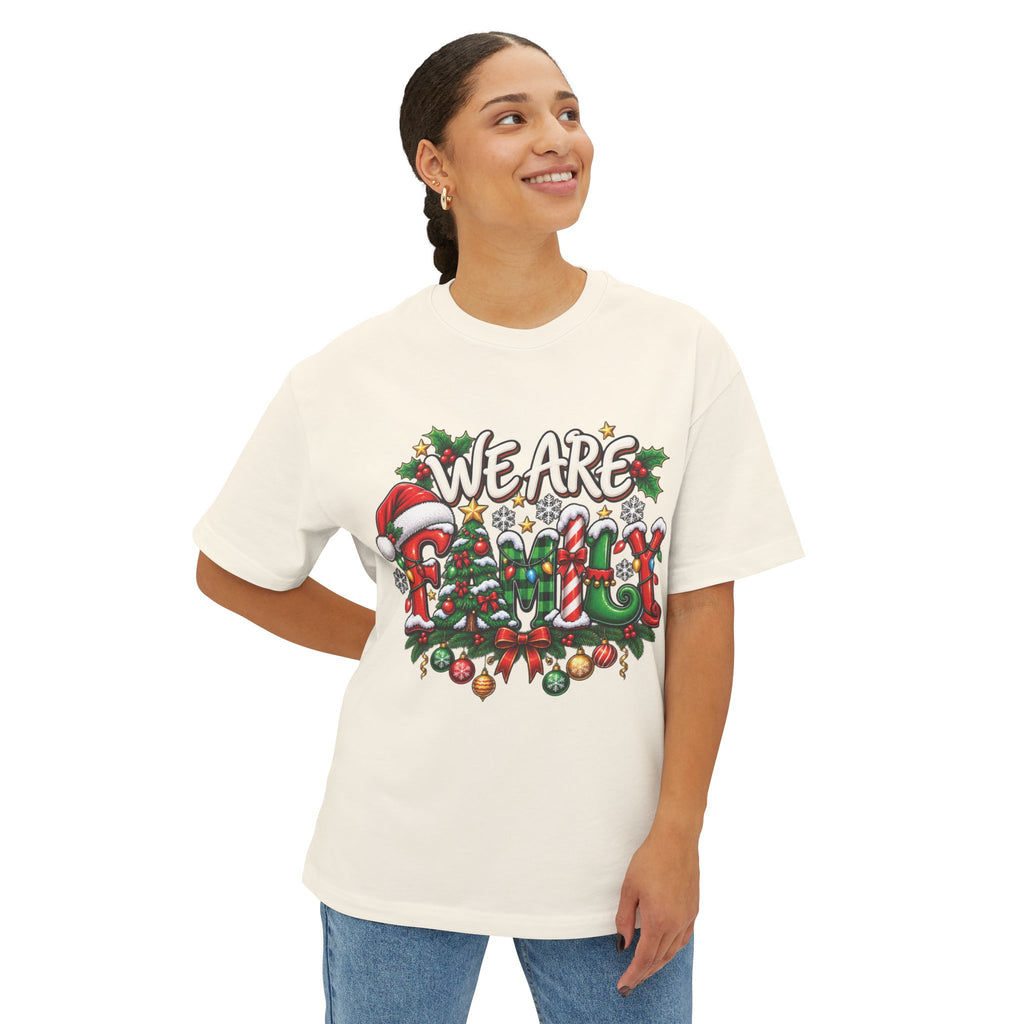 We Are Family Christmas T-Shirt | Holiday Family Shirt, Santa Holly Ornaments
