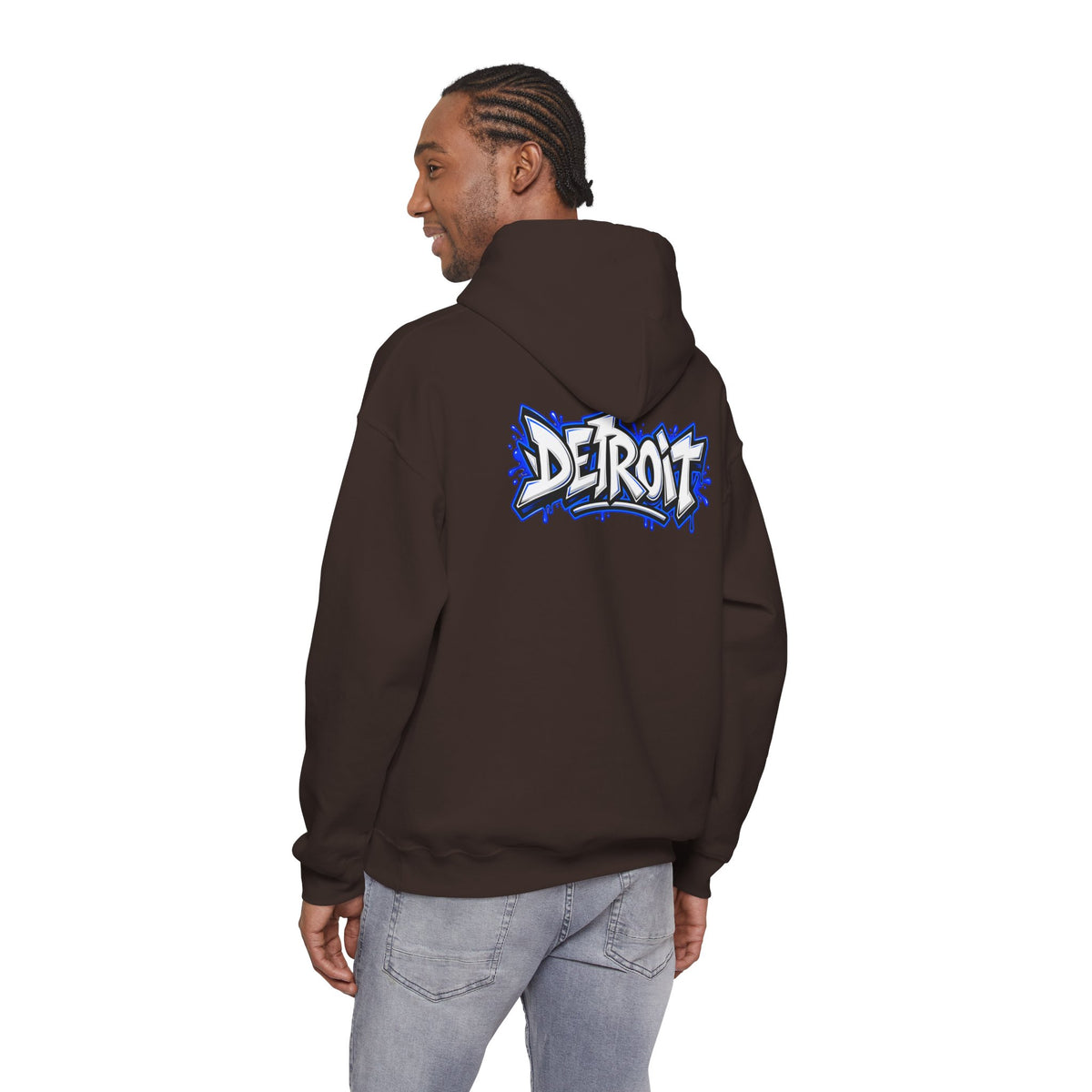 Detroit Graffiti Lion Hoodie | Detroit Drip Streetwear Sweatshirt