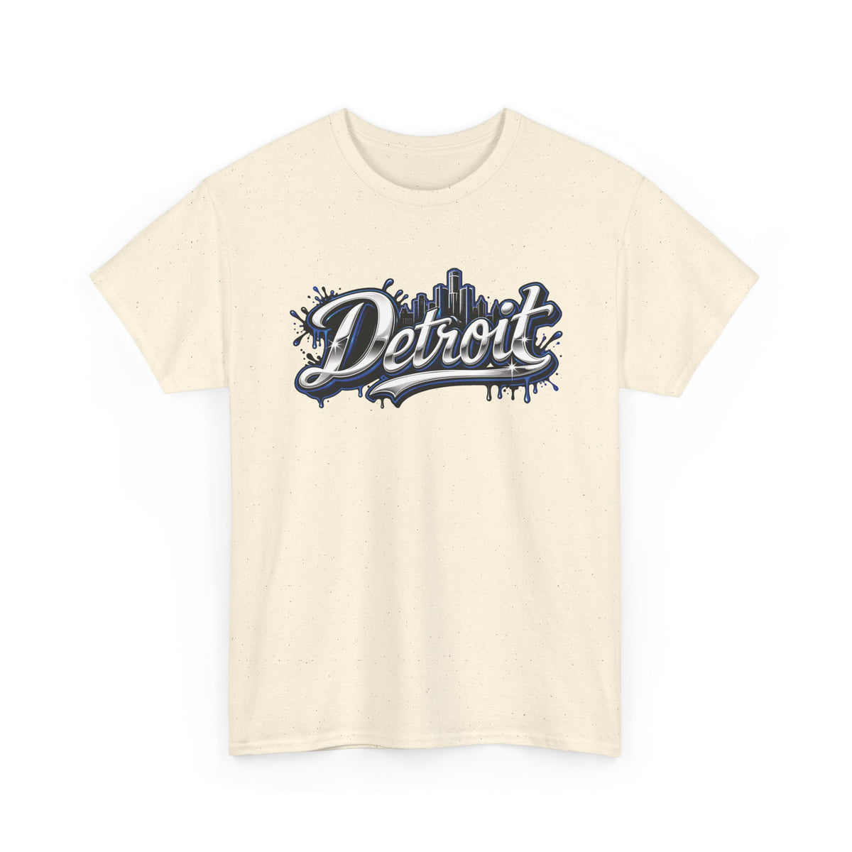 Detroit Script Tee | 313 Drip Skyline T-Shirt