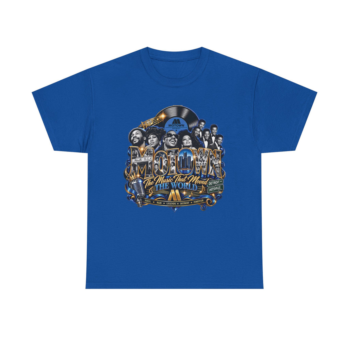 Motown Legends Tee | Detroit Graffiti Back