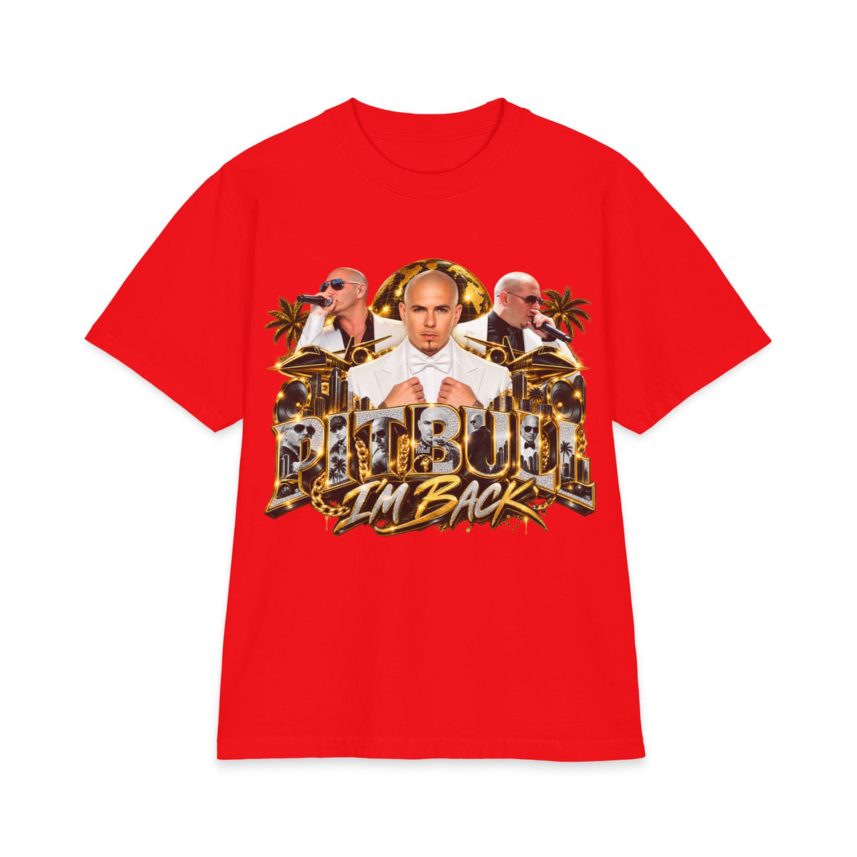 Pitbull I'm Back T-Shirt | Rapper Pitbull Graphic Tee
