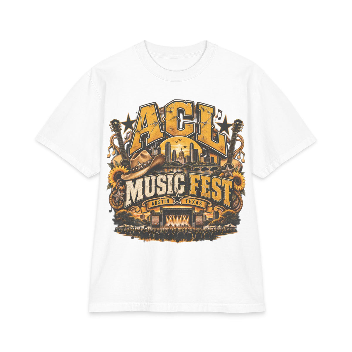 ACL Music Fest Graphic T-Shirt | Austin Festival Lineup Tee
