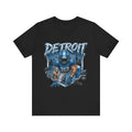 Detroit 313 Football Player Tee | City Skyline | Blue Helmet