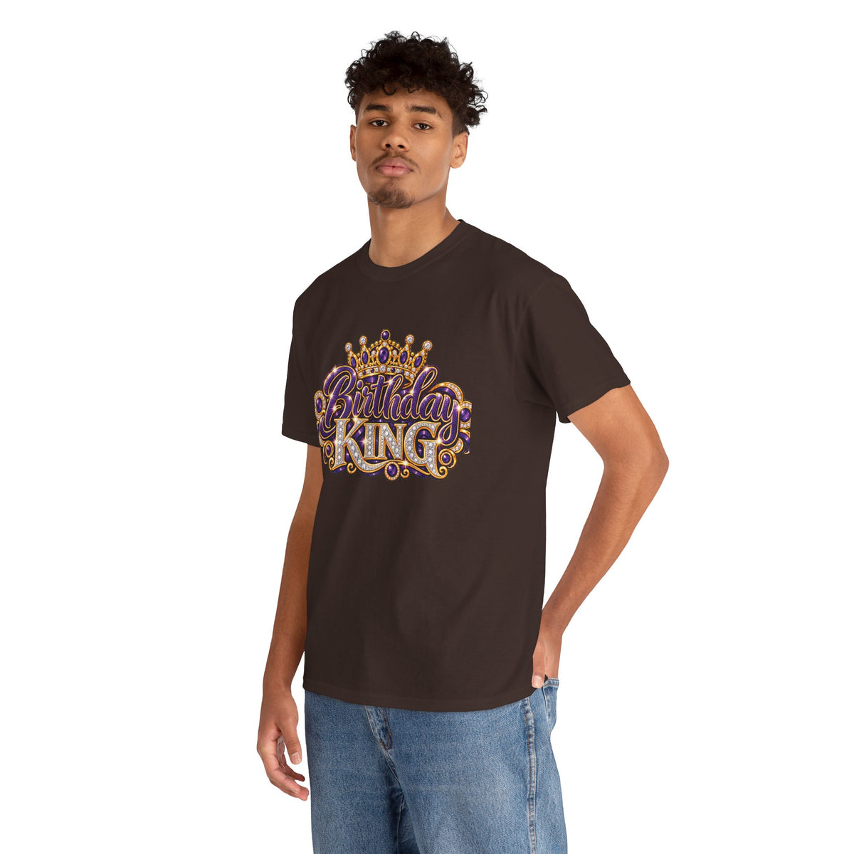 Birthday King Crown Graphic T-Shirt
