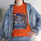Detroit Legends collage T-Shirt | Motor City skyline, classic cars, musicians