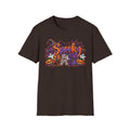 Spooky Dad Halloween Haunted House T-Shirt | Pumpkin Ghosts Witch Hat