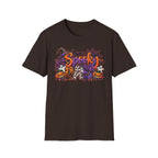 Spooky Dad Halloween Haunted House T-Shirt | Pumpkin Ghosts Witch Hat