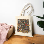 MJ King of Rock design Tote Bag | Retro music graphic canvas tote