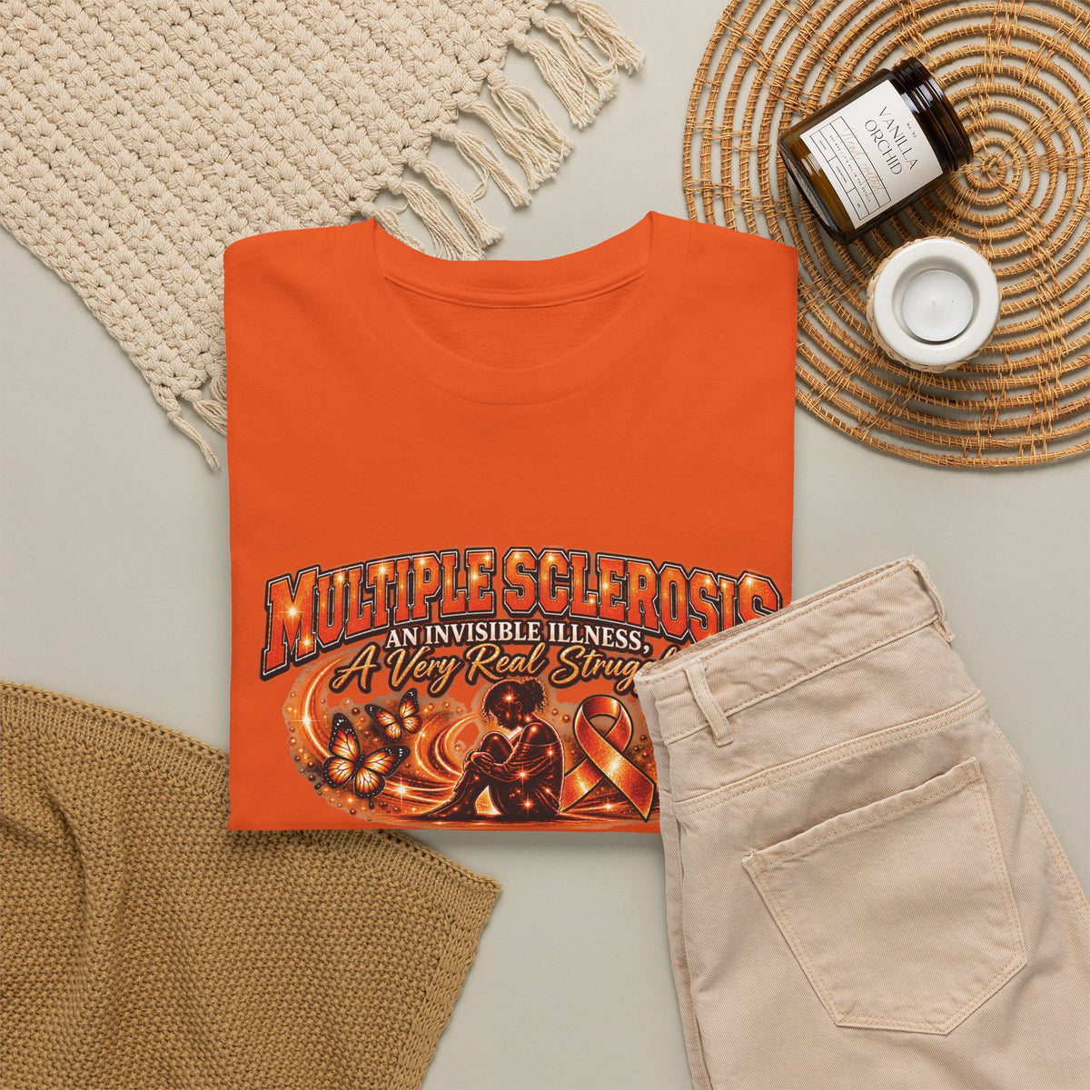 Multiple Sclerosis Awareness Tee | Neurological Support Ribbon Design