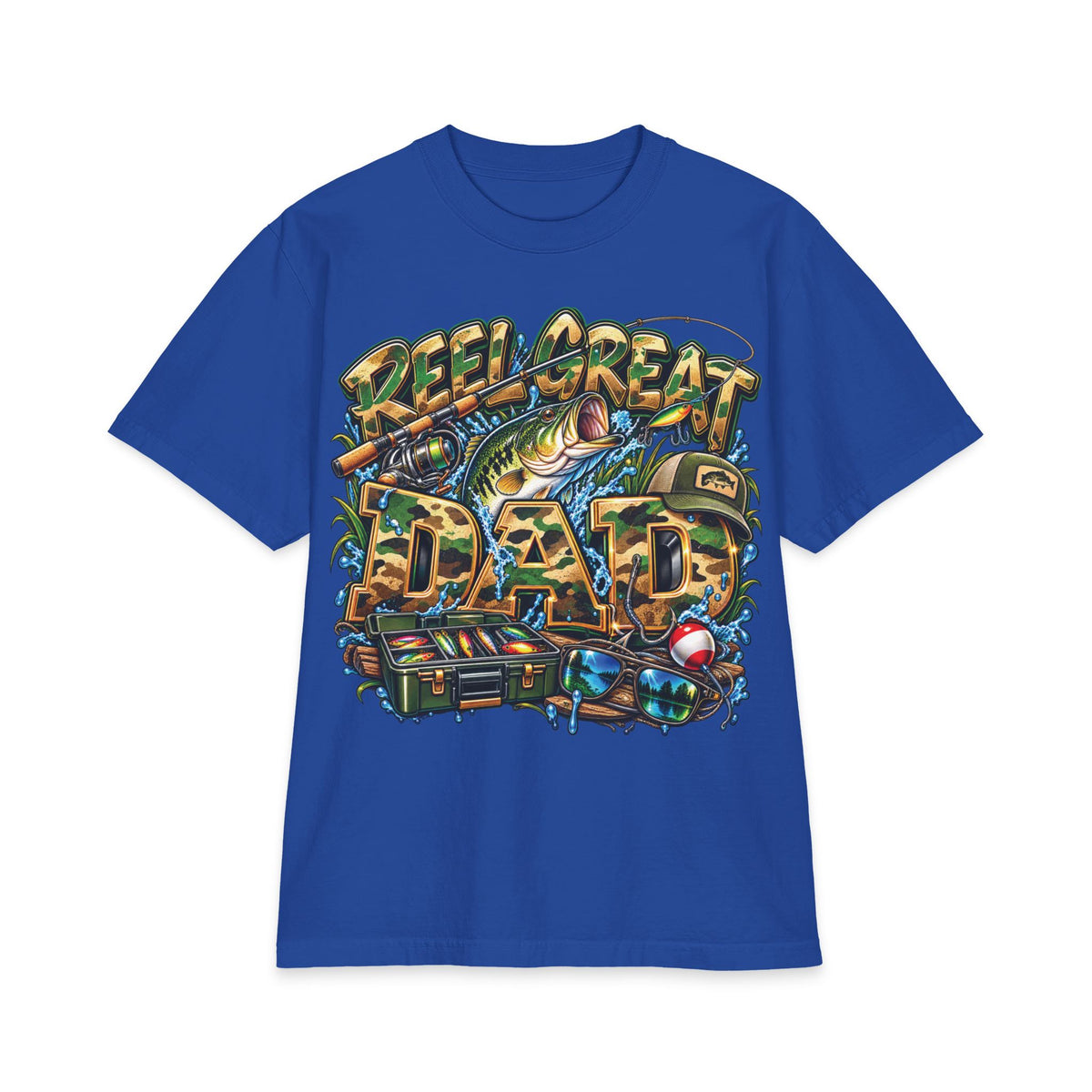 Detroit Reel Great Dad T-Shirt | Fishing Graphic Tee, Dad Shirt
