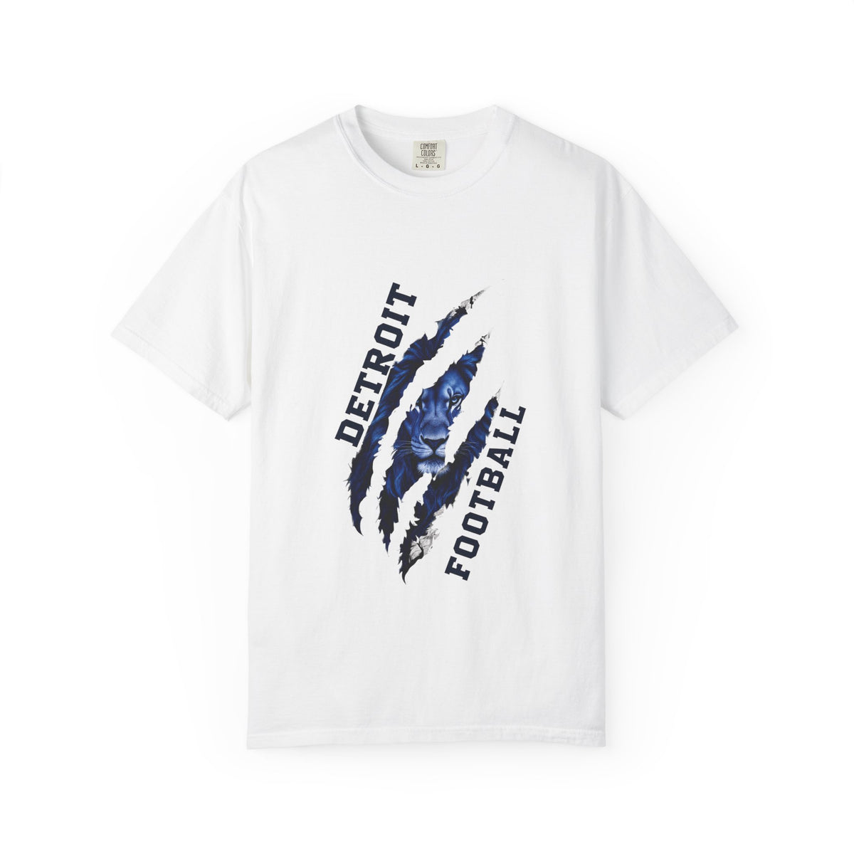 Detroit Football Claw Mark T-shirt | Lion Paw Sports Graphic