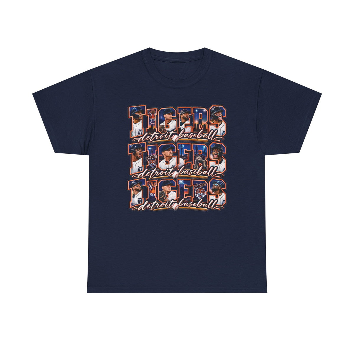 Tigers Street Baseball T-Shirt | Vintage Sports Lettering