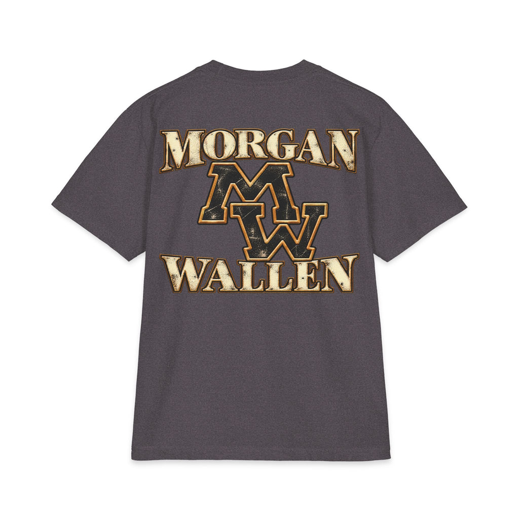 M Wallen portrait T-Shirt | Country Music tee, MV logo back