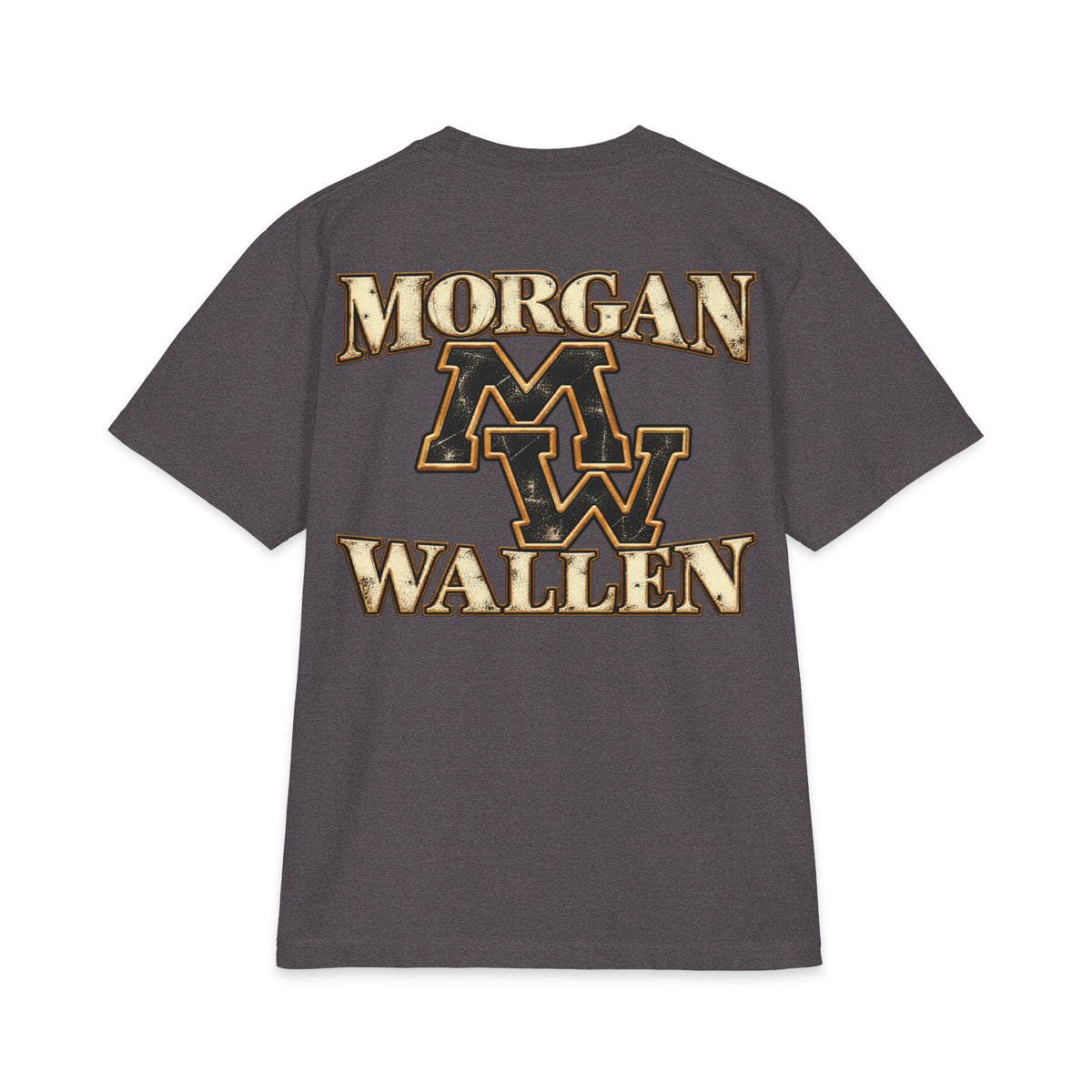 M Wallen portrait T-Shirt | Country Music tee, MV logo back