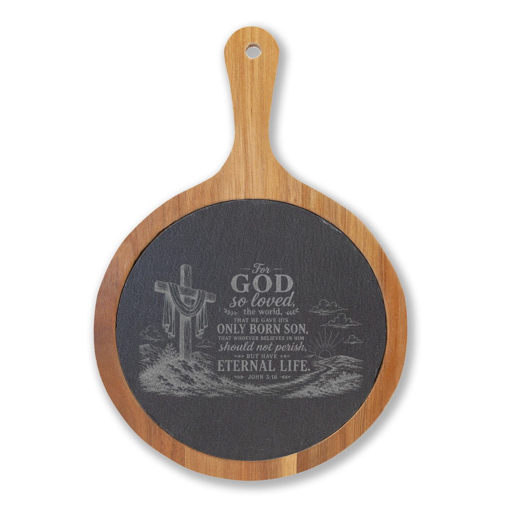 Christian Scripture Engraved Charcuterie Board | Cheese Set