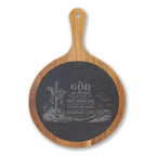 Christian Scripture Engraved Charcuterie Board | Cheese Set