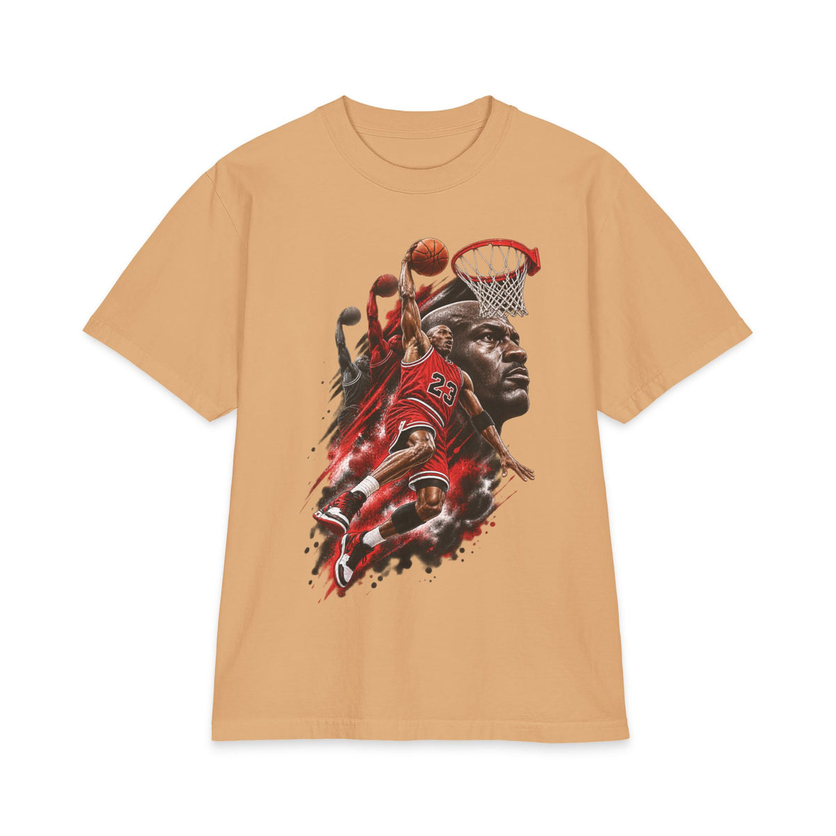 Basketball Icon portrait T-Shirt | Slam Dunk collage, jersey number 23
