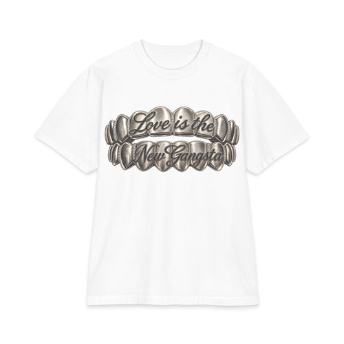 6lack Love Is the New Gangsta T-Shirt | Metallic Grillz Script, Back Number 6 Design