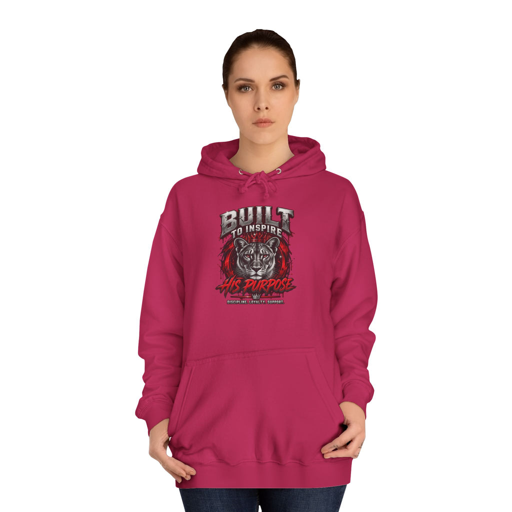 Built ro Inspire his Purpose Couples Graphic Hoodie
