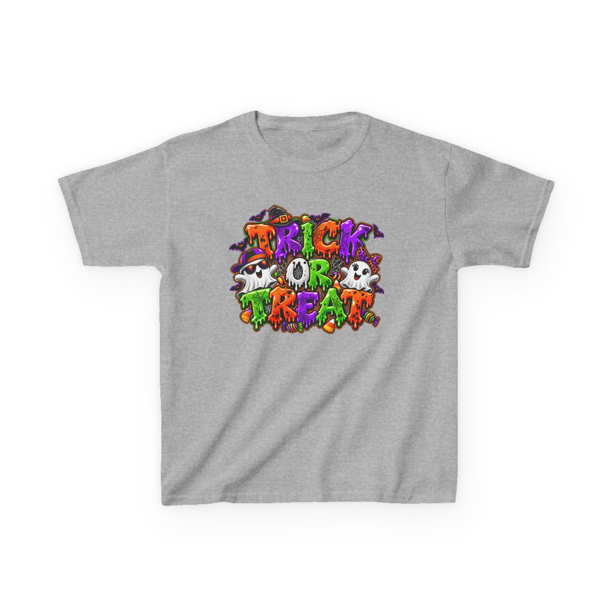 Boy and Girl Trick or Treat Halloween Graphic Tee | Kids