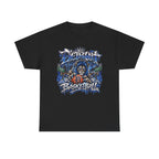 Detroit Basketball Lion Graphic Tee | Motor City D Old English Logo