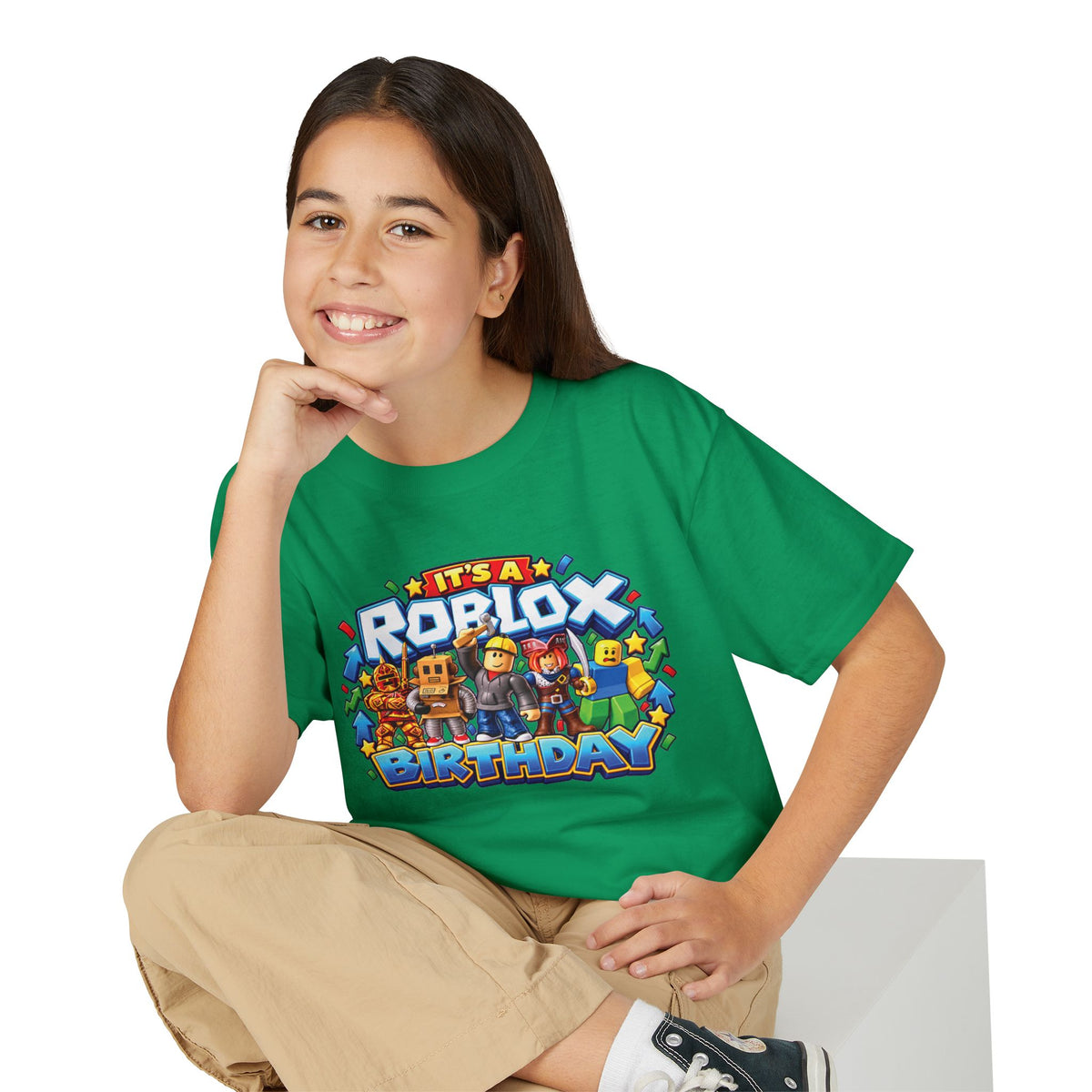 Roblox Birthday Leveling Up 9 Youth T-Shirt