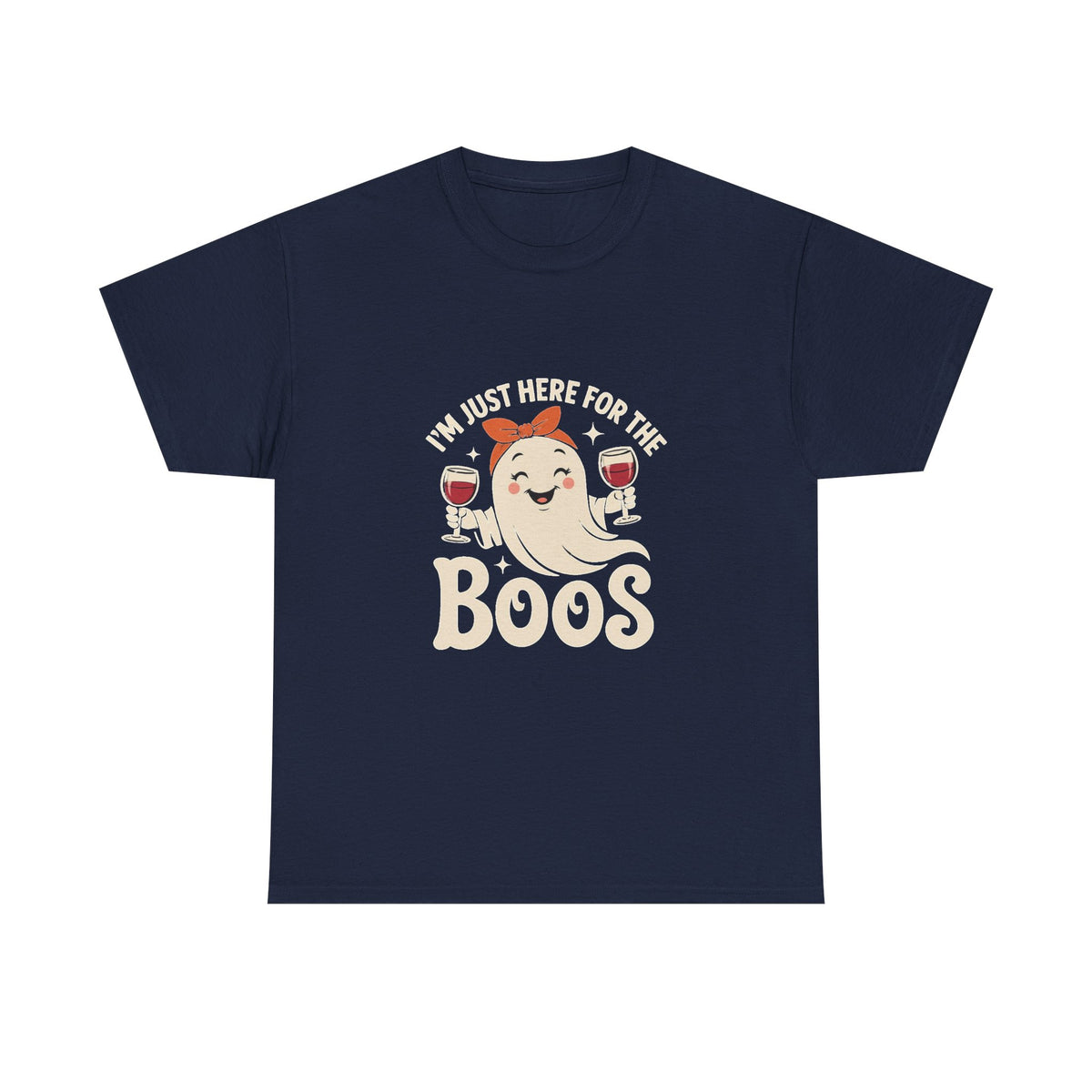 Rosie Ghost with Wine Boos T-Shirt | Halloween Wine Lover Tee