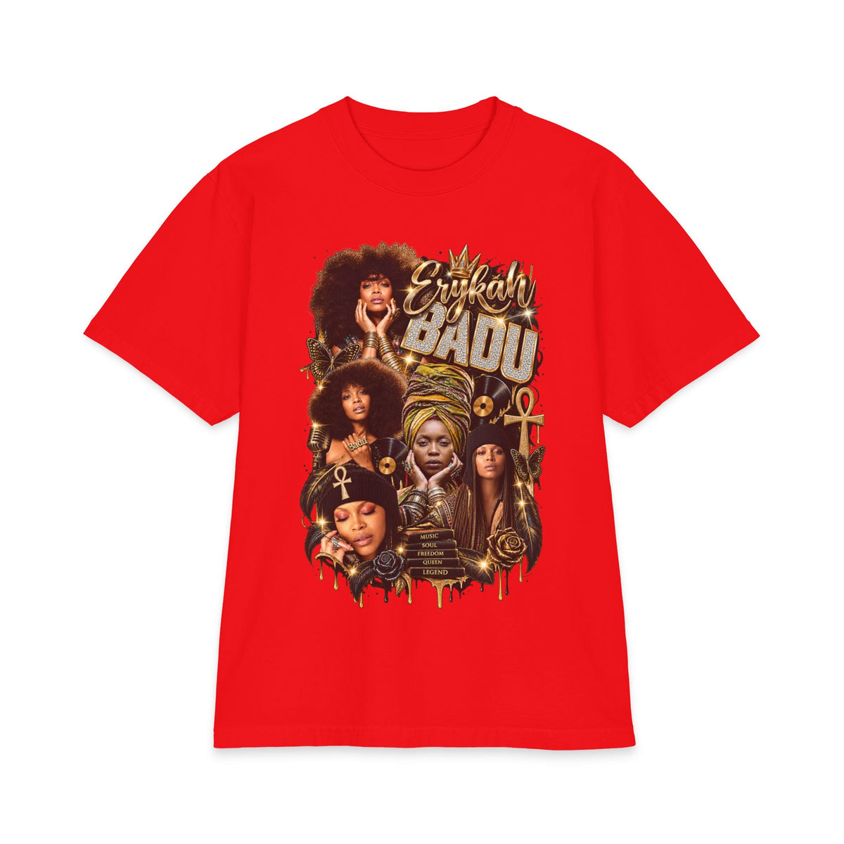 Badu Afro Queens Collage T-Shirt | Retro Soul Portraits