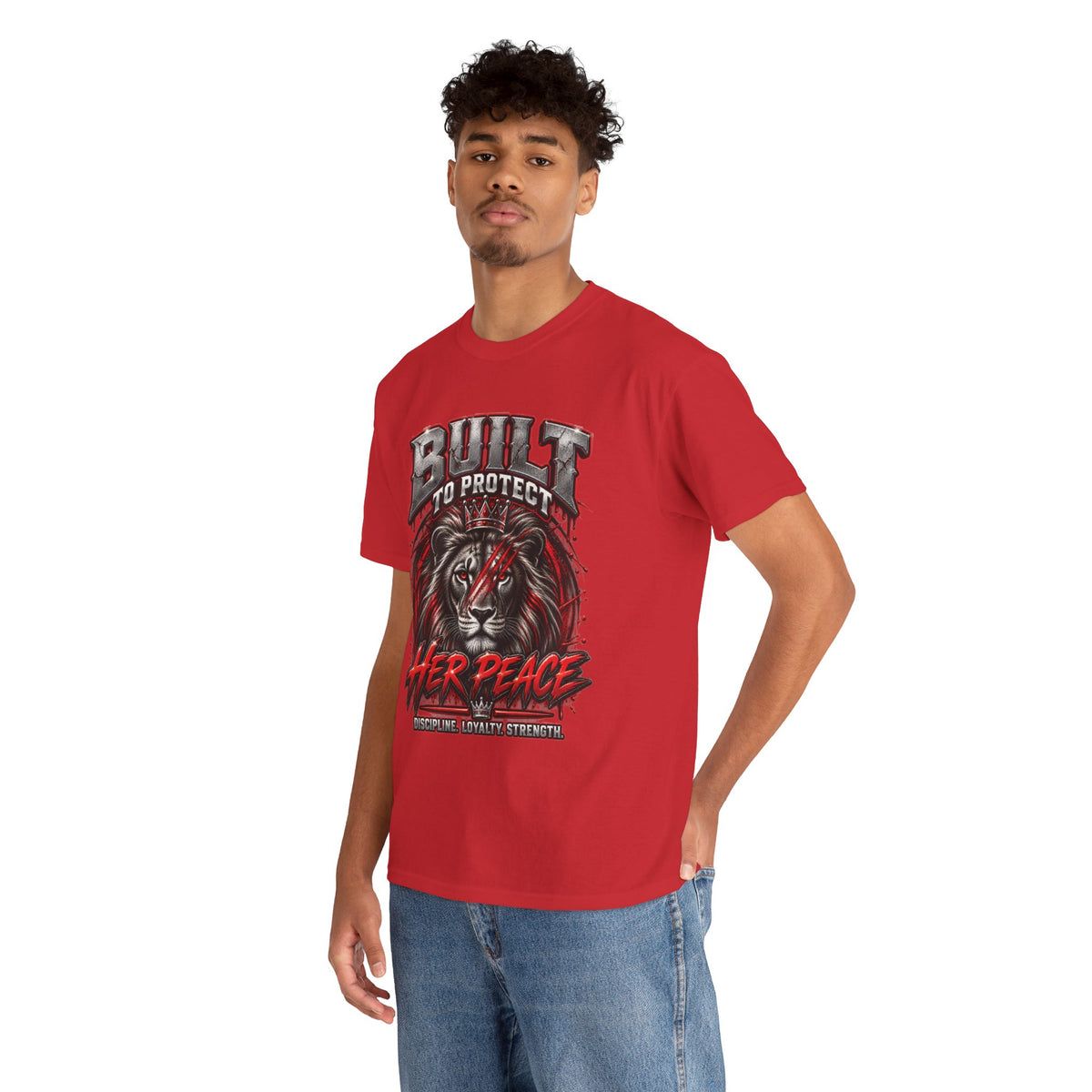 Built to Protect Her Peace Couples Graphic T-Shirt