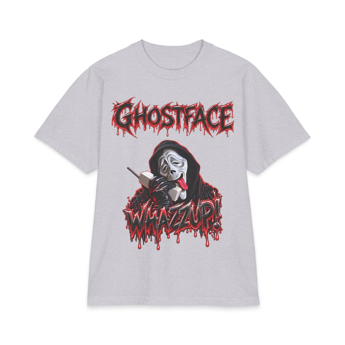 Ghostface Whatzup T-Shirt | Horror Mask Graphic Tee