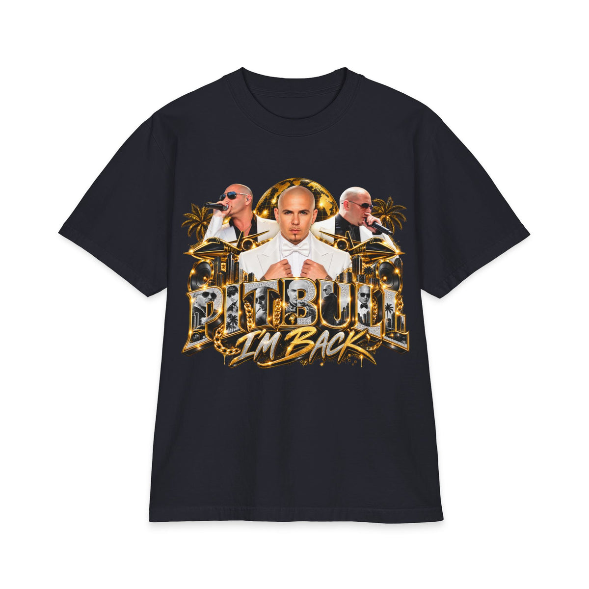 Pitbull I'm Back T-Shirt | Rapper Pitbull Graphic Tee