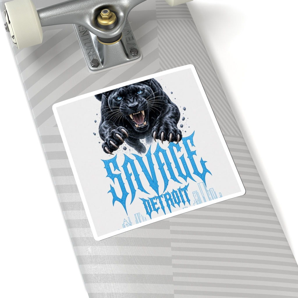 Savage Detroit Panther Kiss-Cut Sticker | Black Panther, Urban City